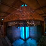 Internal load-bearing brick arch masonry construction