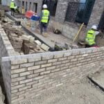 Brickwork progress on multi-storey residential development