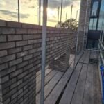 External brickwork with consistent bonding and clean finish