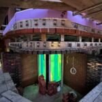 Feature brick arch entrance construction on development site